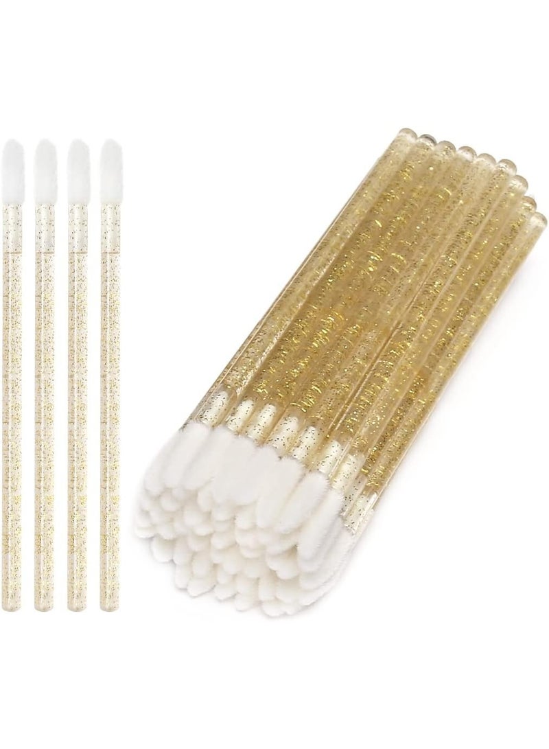 Crystal glitter lip brushes for applying makeup, 50 pieces, multi-colored - Image 2