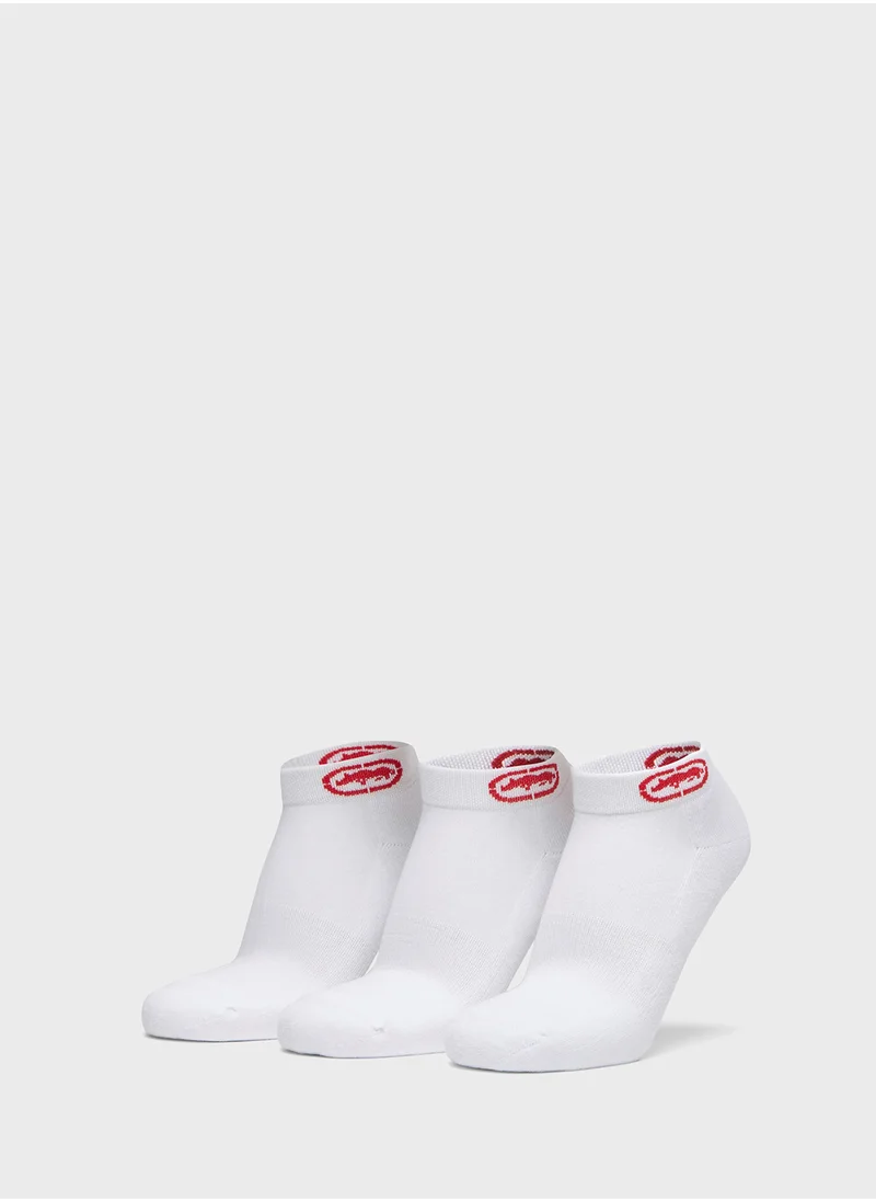 إيكو يو إن إل تي دي. Set of 3 - Ecko Logo Print Ankle Length Socks