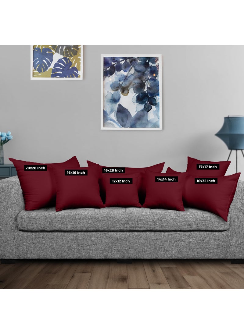 Utopia Bedding Utopia Bedding Throw Pillows Insert (Pack of 2  WineRed) - 16 x 16 Inches Bed and Couch Pillows - Indoor Decorative Pillows  - Image 2