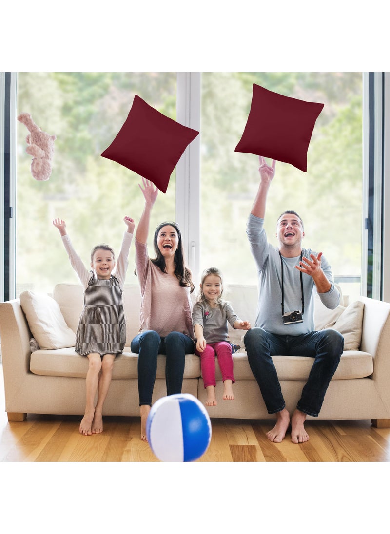 Utopia Bedding Utopia Bedding Throw Pillows Insert (Pack of 2  WineRed) - 16 x 16 Inches Bed and Couch Pillows - Indoor Decorative Pillows  - Image 5