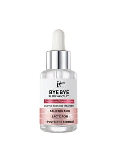 IT COSMETICS باي باي براكآوت 2% حمض الساليسيليك علاج حب الشباب سيروم يساعد في تقليل البثور في 3 أيام ويخفف مظهر آثار ما بعد حب الشباب في 8 أسابيع منتج للعناية بالبشرة يحتوي على 3% حمض اللاكتيك 1 أونصة سائلة  - Image 2