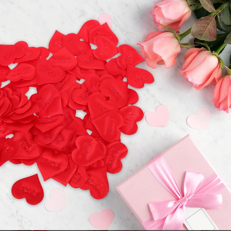 فيكاسكي 100 قطعة كونفيتي إسفنجي قلوب حمراء 3.5 سم كونفيتي عيد الحب زينة حفلات الزفاف لتوزيع طاولات الحفلات الخارجية مستلزمات مناسبات رومانسية - Image 5