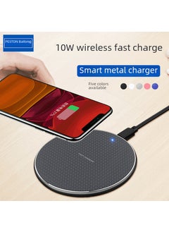 10W Fast Wireless Charger for iPhone 14 13 XS Android S10 Grey