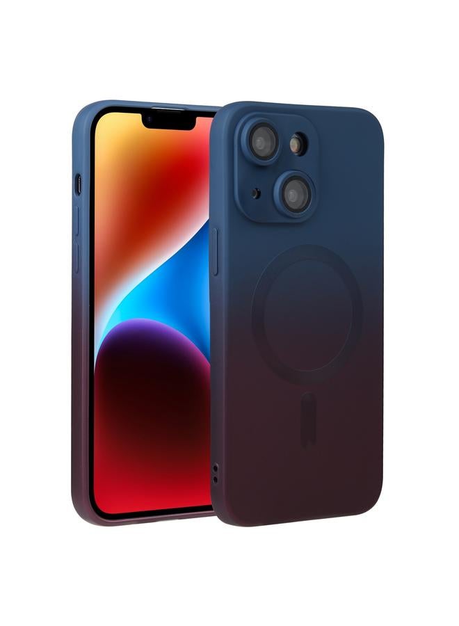 اس-توب جراب لهاتف iPhone 14 مصنوع من مادة TPU السائلة والسيليكون المتدرج اللون من MagSafe - Image 1