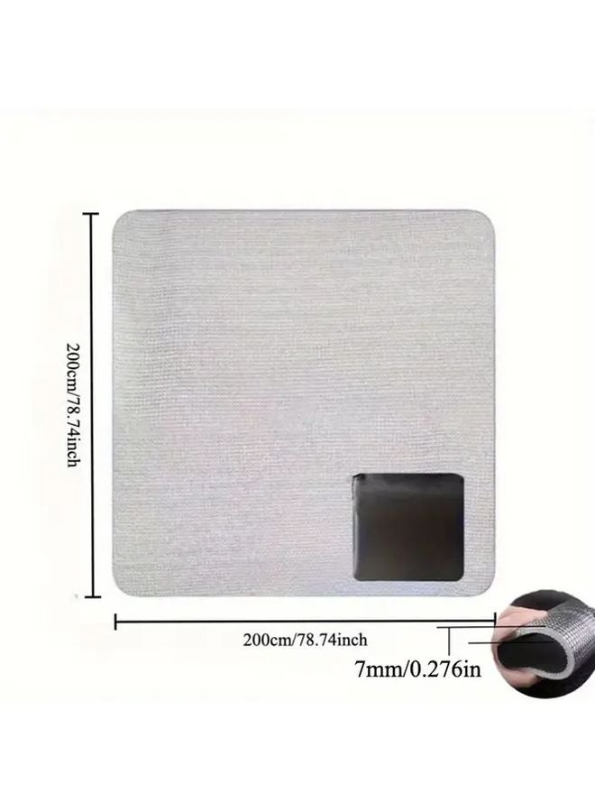 Thickened 7MM Double Sided Aluminum Foil Mat 78 74x78 74 Inch All Season Insulated Beach Blanket - Image 1