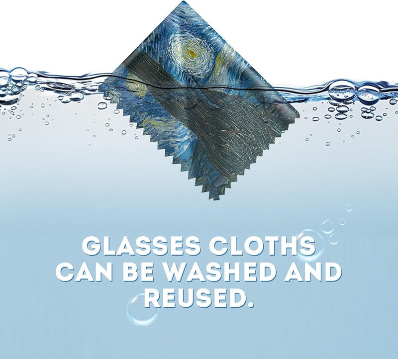 PG6 Pattern Printed Soft Microfiber Cleaning Cloths 16 Pieces for Eyeglasses (Patterns Randomly Sent), Camera Kens, Cell Phones, CD, DVD, Computers, Tablets, Laptops, Telescope, LCD Screens - Image 3