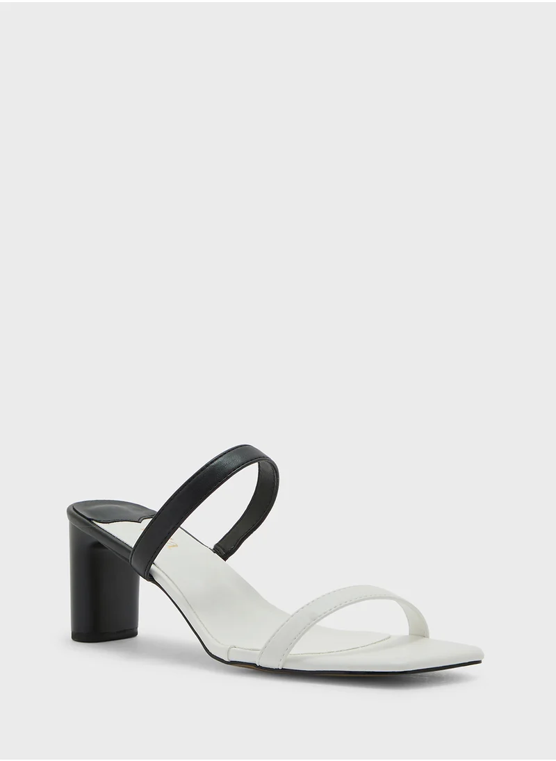 ايلا Color Block Double Strap Heel Sandal