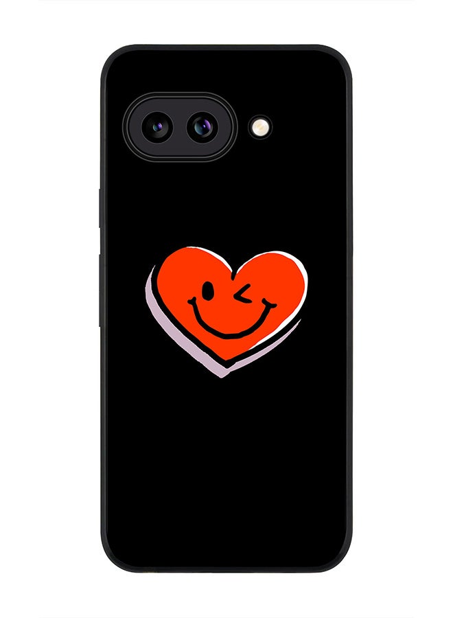 Stylizedd For Google Pixel 9a Case,Slim fit Camera Protection, Shockproof Thin Phone cover  - Winking Heart