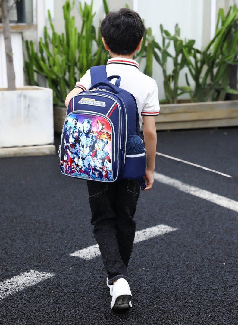 Children's Cartoon School Bag Boys' 1st Grade Waterproof Backpack - Image 3