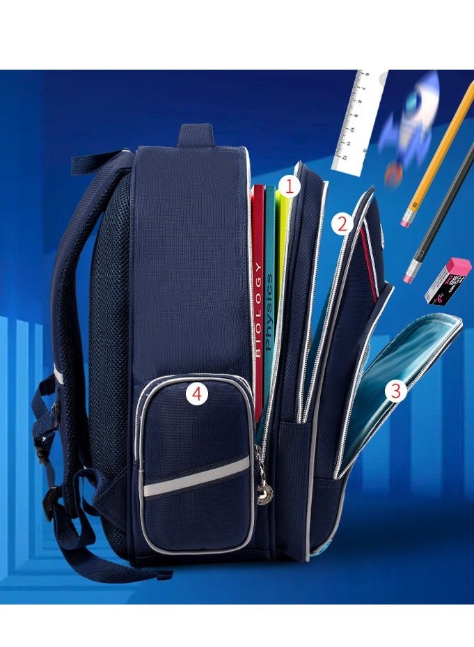 Children's Cartoon School Bag Boys' 1st Grade Waterproof Backpack - Image 5