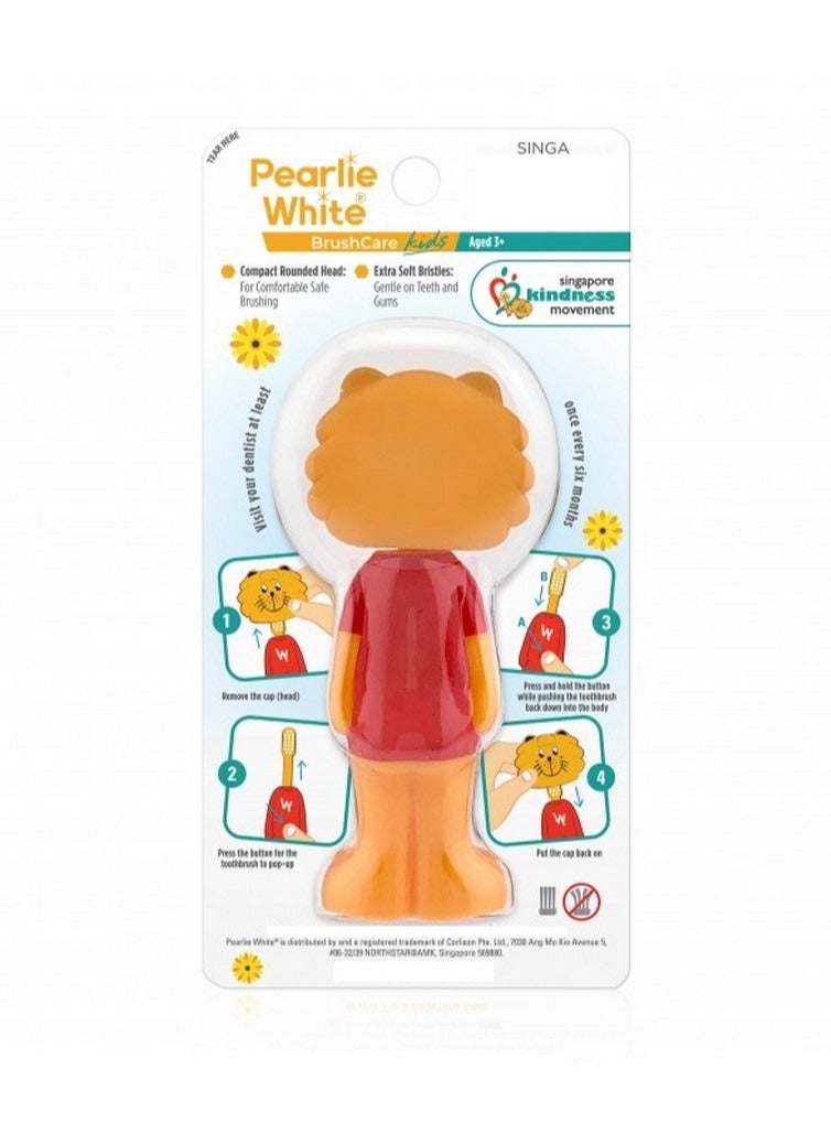 Pearlie White Kids Toothbrush With Cover - Image 2