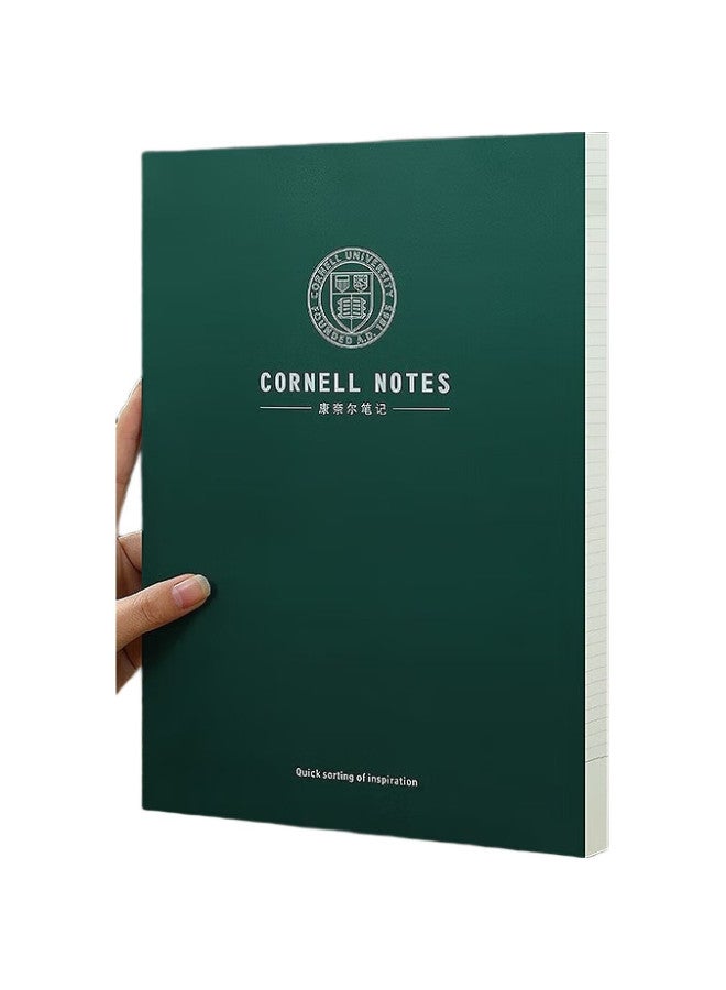 Jiaranheng Jiaran Heng A4 Cornell Notebook, Large Size, 5R Efficient Memory Mind Map Study Notebook, Review And Exam Preparation Notebook, In-Class Notes, Lined Version, Dark Green - Image 3