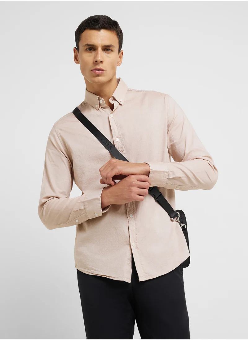 ريبلز مع نمشي Men's Button down Collar Shirts