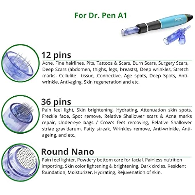 Posee A1 Microneedling 12-Pin Replacement Cartridges (10 Pack) - Image 5