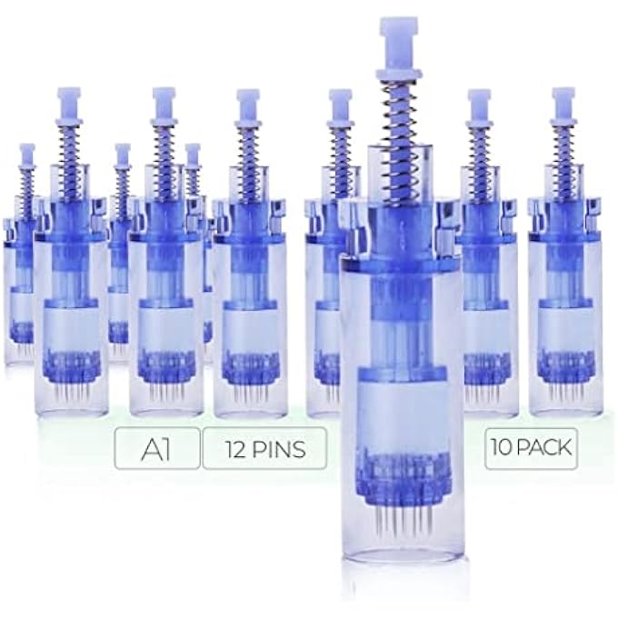 Posee A1 Microneedling 12-Pin Replacement Cartridges (10 Pack) - Image 1