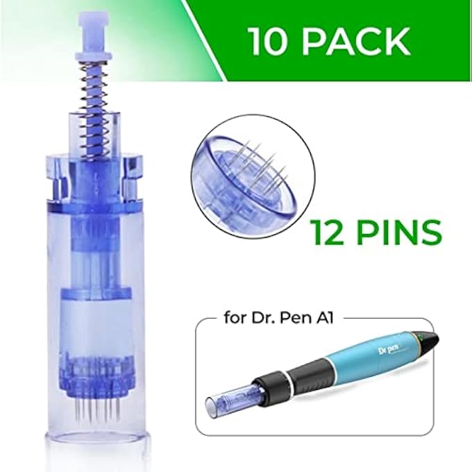 Posee A1 Microneedling 12-Pin Replacement Cartridges (10 Pack) - Image 2