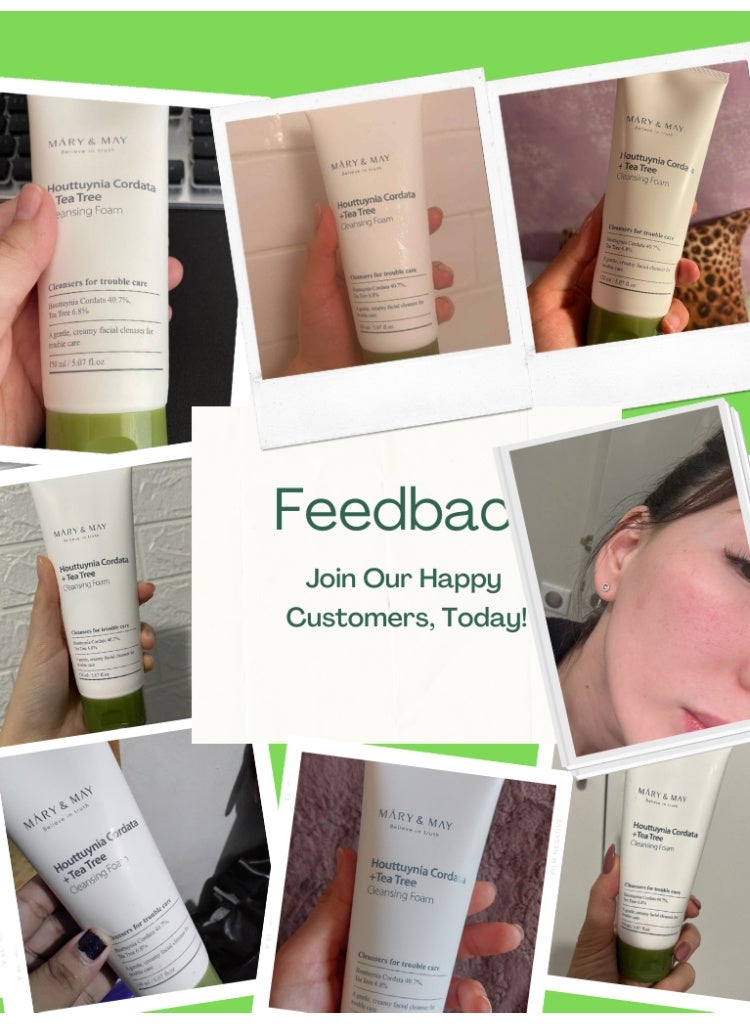 Mary & May Houttuynia Cordata + Tea Tree Cleansing Foam | Purifying & Soothing Daily Cleanser - Image 2