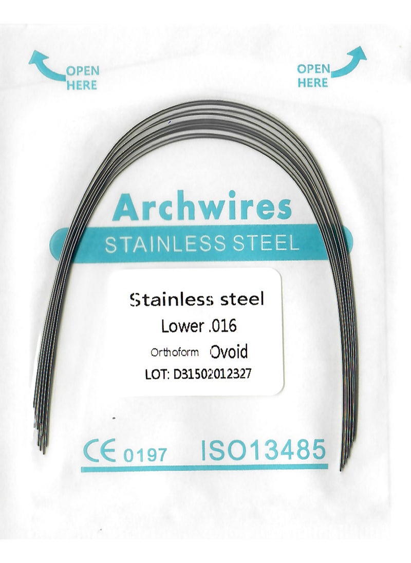 keemz SS Arch Wire Ovoid 0.016 Lower  - Image 1
