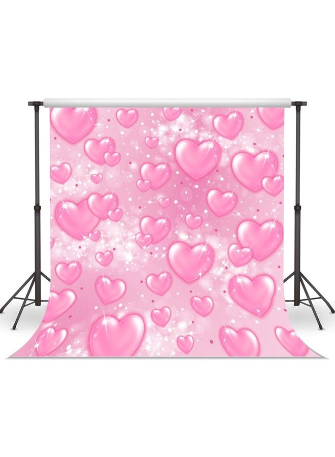 WOLADA 8x8FT Early 2000s Photography Backdrop 2000s Backdrop Pink Hearts Valentines Day Backdrop y2k Backdrops for Photoshoot Airbrush Backdrop 2000s Heart Backdrop Candy Heart Backdrop 12511 - Image 2