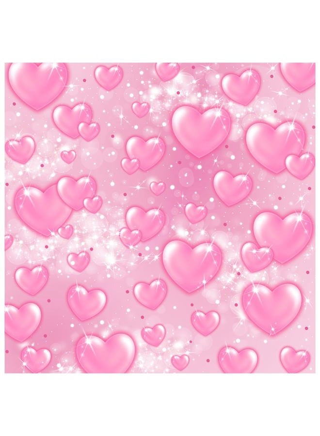 WOLADA 8x8FT Early 2000s Photography Backdrop 2000s Backdrop Pink Hearts Valentines Day Backdrop y2k Backdrops for Photoshoot Airbrush Backdrop 2000s Heart Backdrop Candy Heart Backdrop 12511 - Image 1