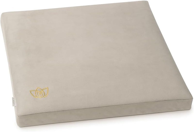 Florensi Meditation Cushion - Comfortable Floor Pillow - Traditional Tibetan Meditation Pillow with Beautiful Velvet Cover - Large Floor Cushion Seating for Adults - Premium Yoga Buckwheat Bolster - Image 1