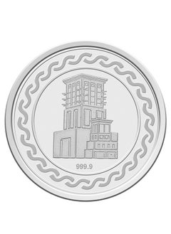 FK Jewellers Silver 1 Gram Flower Coin 999 Purity  - Image 2