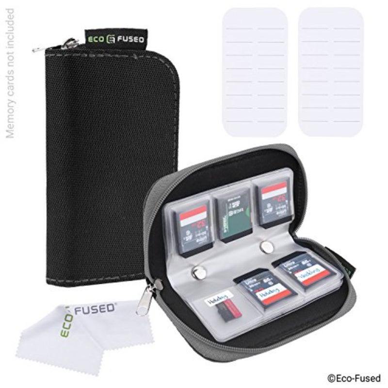 Memory Card Case - Fits up to 22x SD, SDHC, Micro SD, Mini SD and 4X CF Holder with - Image 2