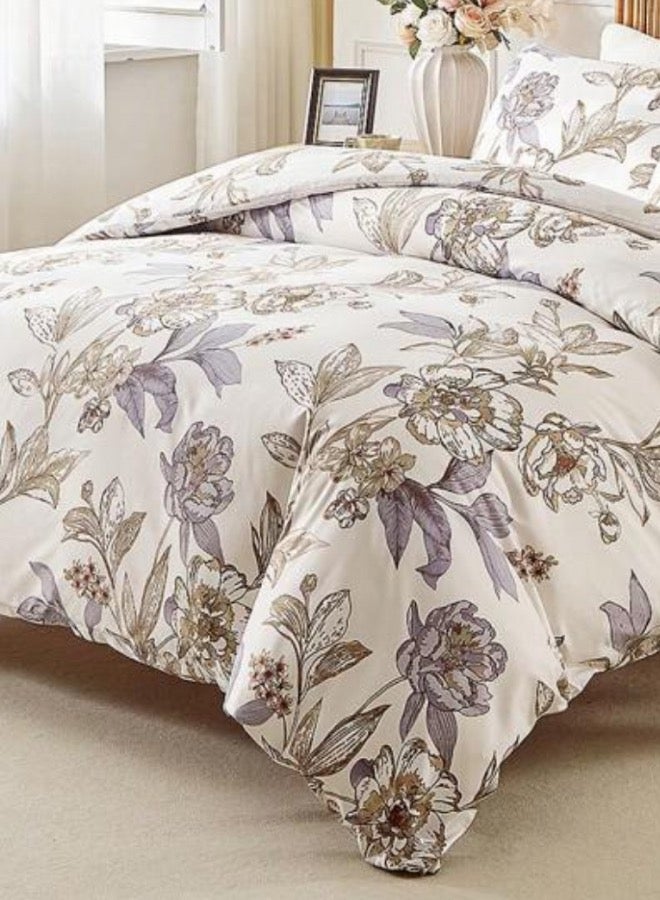 LUNA Home King size 6-piece floral damask duvet cover set. - Image 4