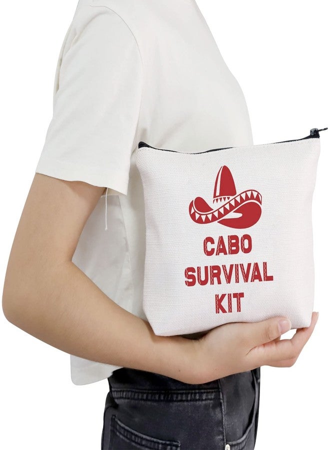 POFULL Cabo Mexico Bachelorette Party Gift Wedding Party Cosmetic Bag Cabo San Lucas Gift Cabo Survival Kit Zipper Makeup Bags Travel Toiletry Bag Accessories (cabo bag) - Image 5