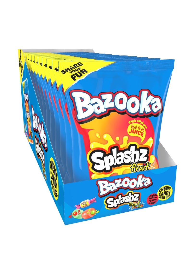 Bazooka Splash Fruity Chewy Candy with Gel - Image 5