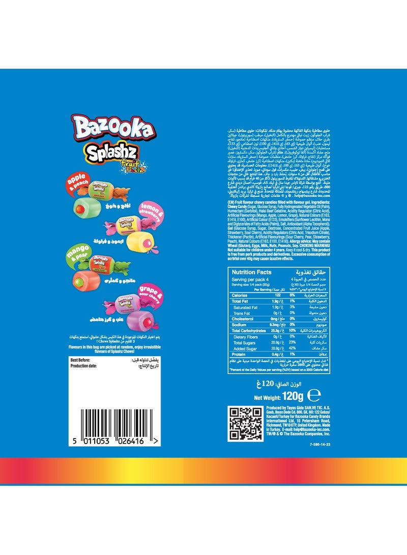 Bazooka Splash Fruity Chewy Candy with Gel - Image 2