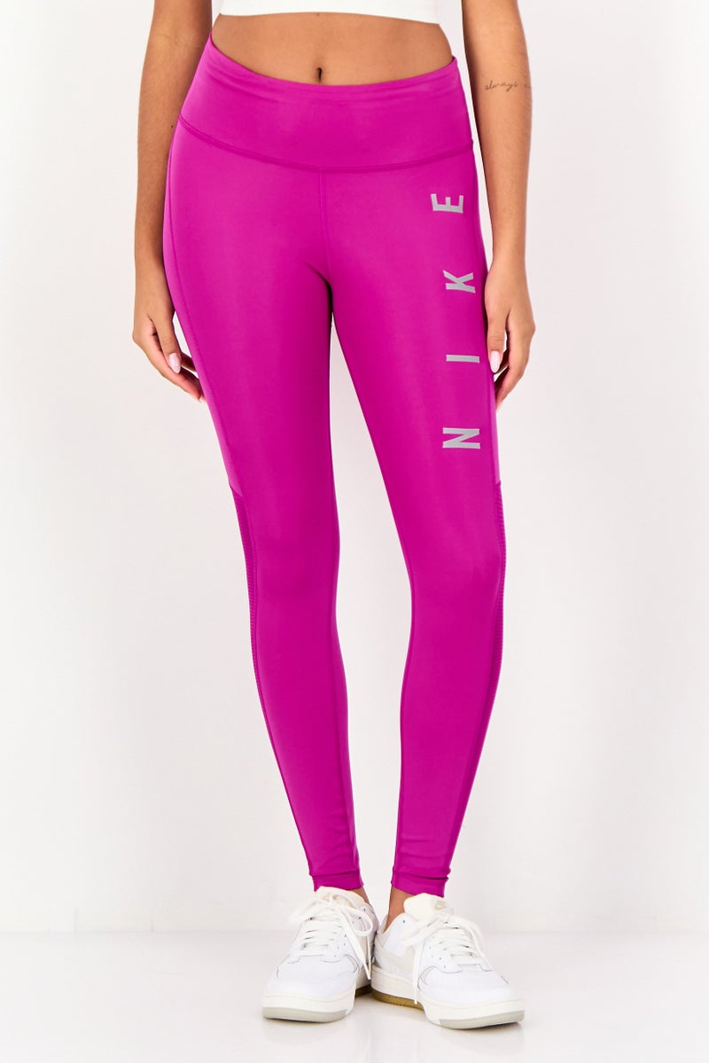 Nike  leggings جري للنساء بشعار العلامة التجارية، بنفسجي - Image 1