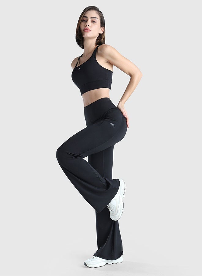 ماسلميند بنطلون نسائي واسع بخصر عالٍ وجيوب عميقة، قماش ناعم وخفيف قابل للتمدد لراحة طوال اليوم - Image 4