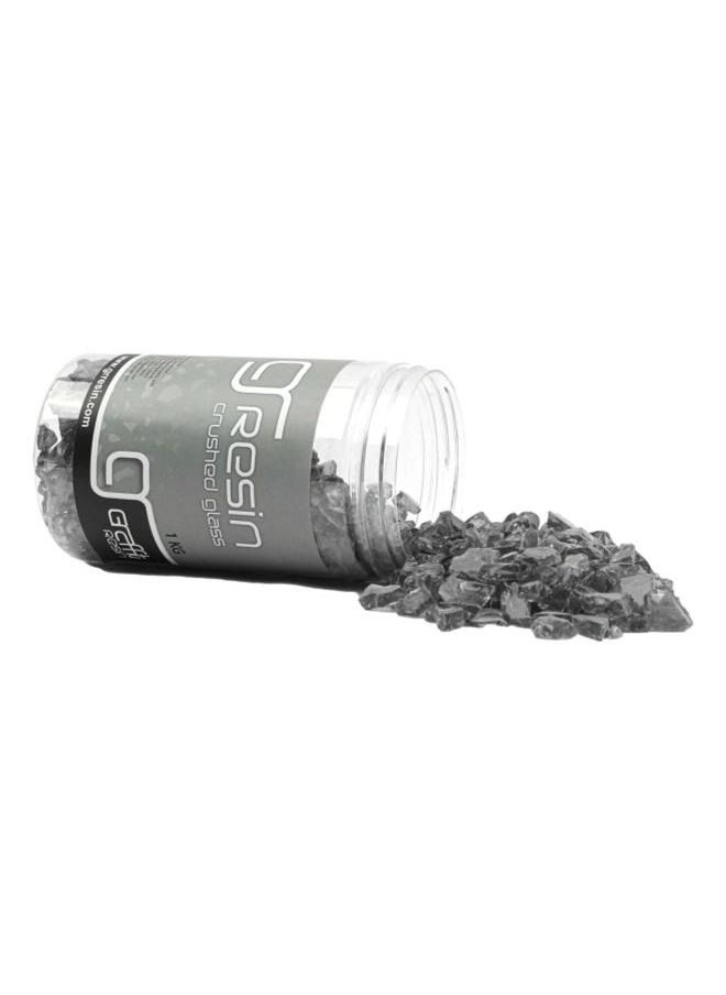 Graffiti Resin - Terrazzo Grade Black Glass Decorative Aggregate Stones for Countertops 1 KG - Image 1