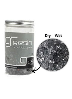 Graffiti Resin Terrazzo Grade Black Glass Decorative Aggregate Stones for Countertops 1 KG  - Image 1