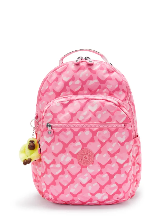 kipling Large backpack (with laptop compartment) Female Adorable Hearts Seoul Lap I5816-1NB