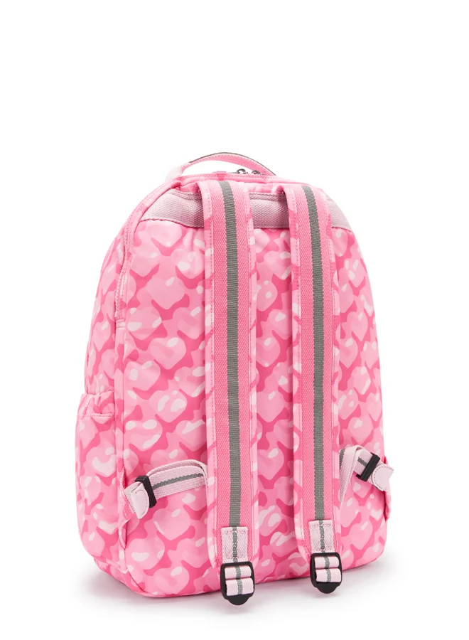 kipling Large backpack (with laptop compartment) Female Adorable Hearts Seoul Lap I5816-1NB