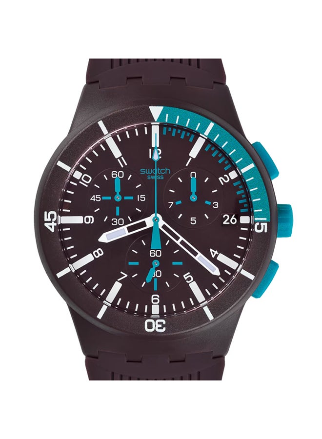 Swatch ساعة يونيكس بلاستيكية كوارتز باور بنفسجي - Image 1