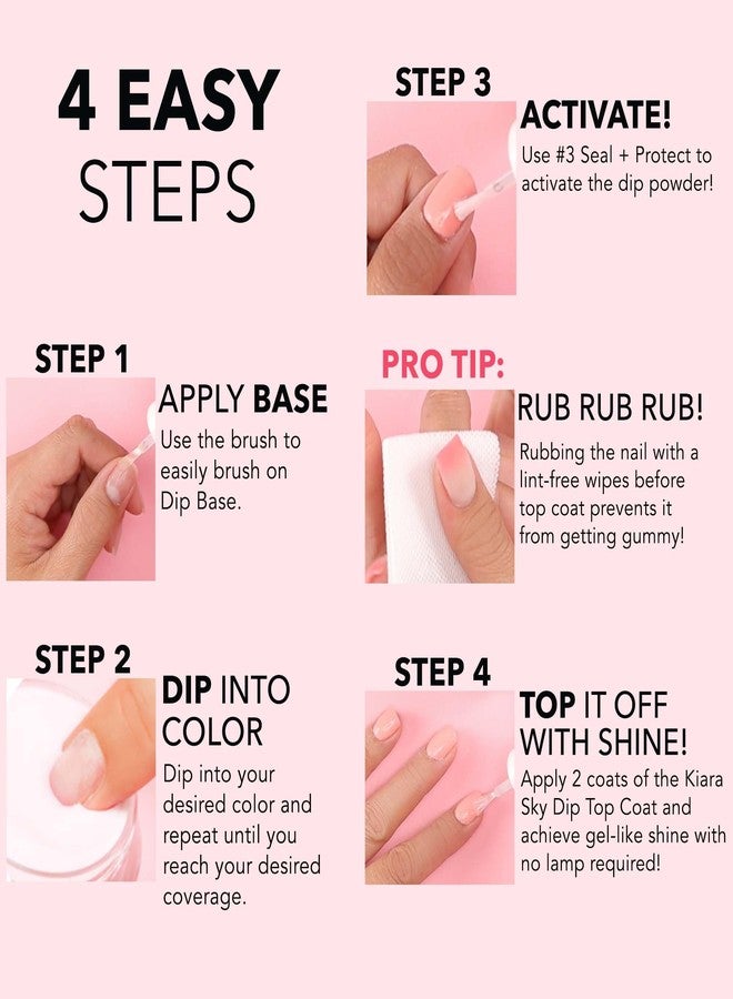 Kiara Sky Dip Powder Coral Tones 1 oz, Cocoa Coral - Image 5