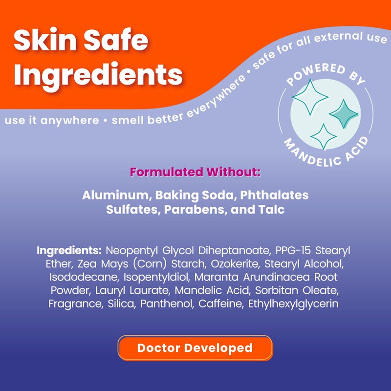 Lume Whole Body Deodorant - Smooth Solid Stick - 72 Hour Odor Control - Aluminum Free, Baking Soda Free and Skin Safe - 2.6 Ounce (Soft Powder) - Image 2