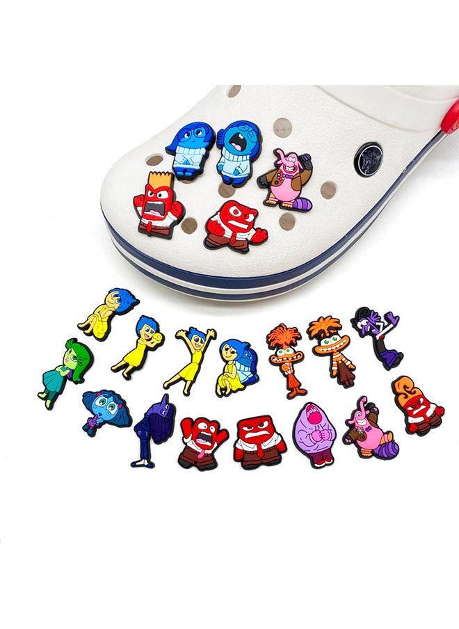 ZVEV 20PCS Crocs Shoe Decoration Charms, INSIDE OUT Series Charms Shoes Charm for Crocs Hole Hole Shoe, for Kids Boys Girls Men Women Party Supplies  - Image 3