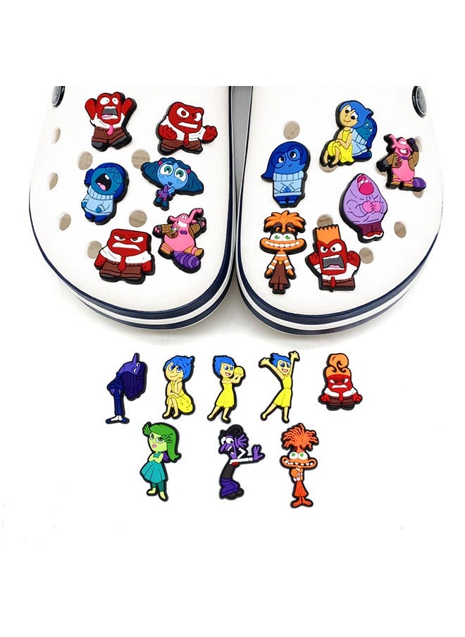 ZVEV 20PCS Crocs Shoe Decoration Charms, INSIDE OUT Series Charms Shoes Charm for Crocs Hole Hole Shoe, for Kids Boys Girls Men Women Party Supplies  - Image 1