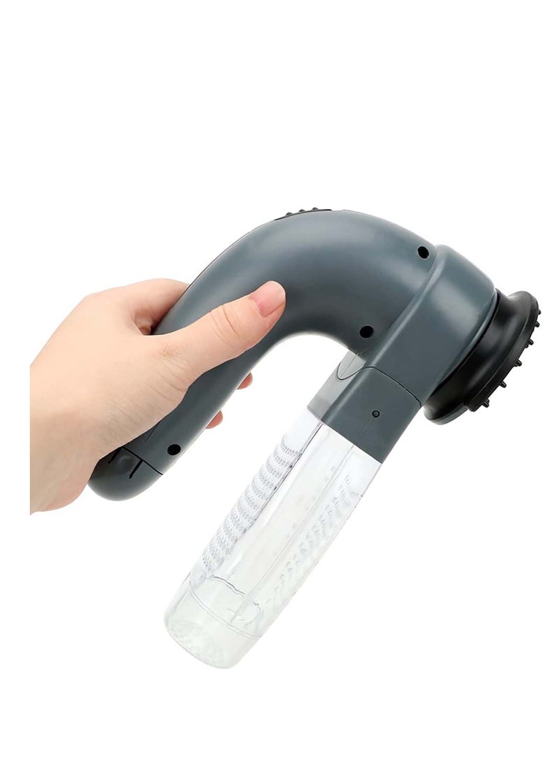 أداة إزالة شعر الحيوانات الأليفة، أداة إزالة شعر القطط والكلاب، فرشاة العناية بالشعر المتساقط، أداة تشذيب وتنظيف، فرشاة تدليك للعناية بالشعر، مناسبة لمستلزمات الحيوانات الأليفة، رمادي - Image 5