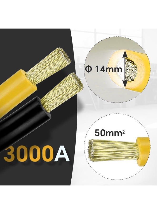 TORONTO 3000AMP Heavy Duty Jumper Cables – 16 Feet (5m) Battery Booster with Carry Bag & Gloves for Car, Van, Truck - Image 3