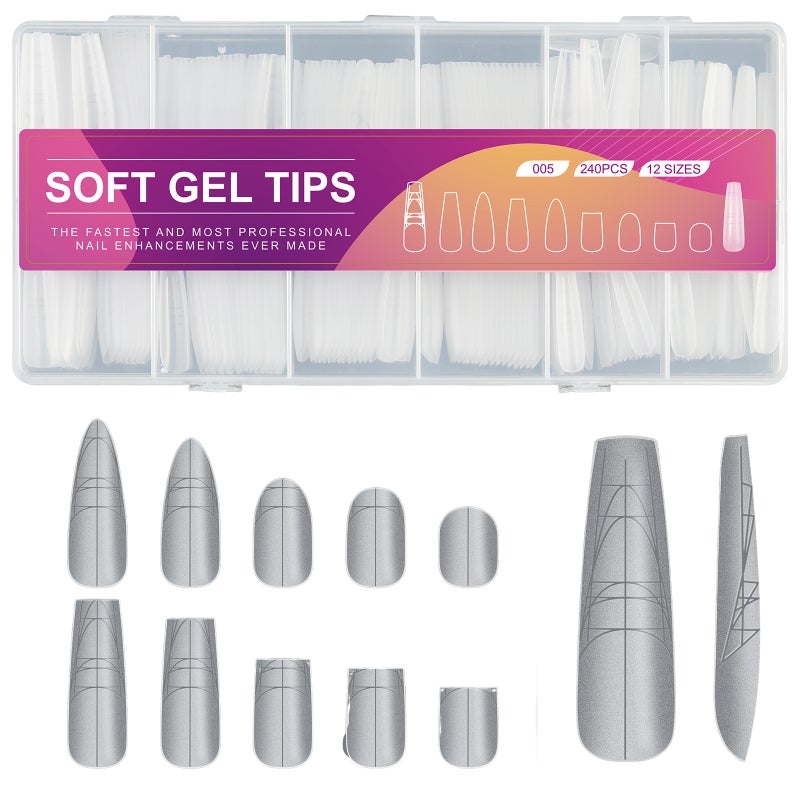 Scale nail plate, ultra-thin and scratch free nail plate, extended wearing, fully adhesive and semi adhesive special nail plate  Transparent - Image 5