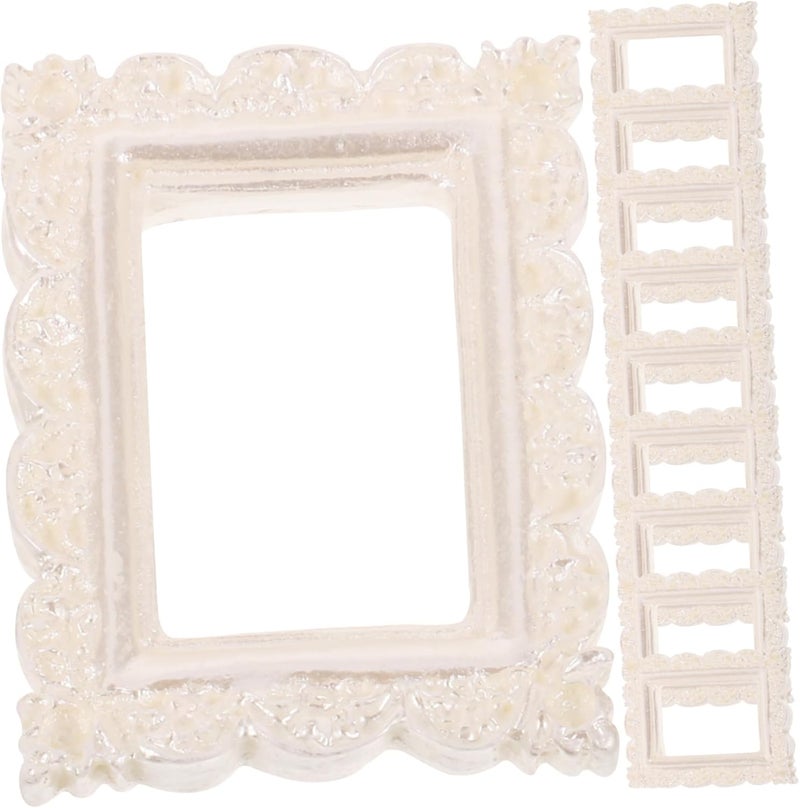 OUNONA 10Pcs Vintage Mini Picture Frame DIY Small Photo Holder for Home Decor Craft European Style Photo Frames for Unique Displays - Image 1