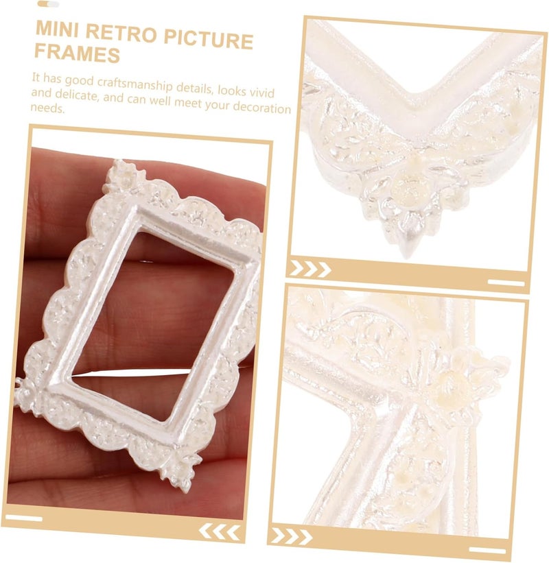 OUNONA 10Pcs Vintage Mini Picture Frame DIY Small Photo Holder for Home Decor Craft European Style Photo Frames for Unique Displays - Image 3