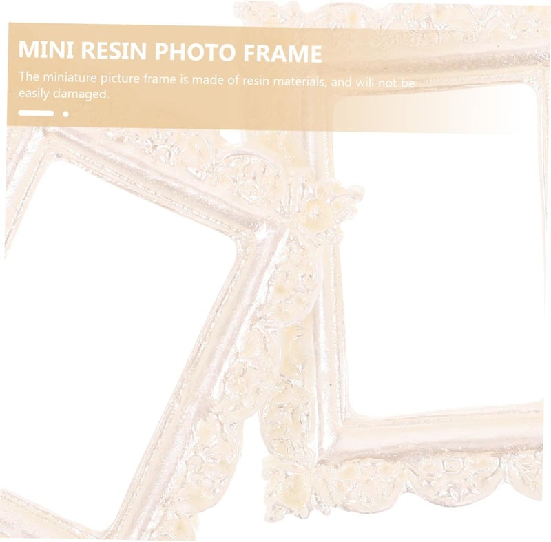 OUNONA 10Pcs Vintage Mini Picture Frame DIY Small Photo Holder for Home Decor Craft European Style Photo Frames for Unique Displays - Image 4