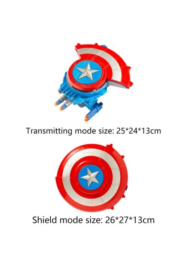 ميكسد كابتن أمريكا درع إطلاق لعبة ناعمة ولد هدية عيد ميلاد ألعاب الأطفال - Image 2