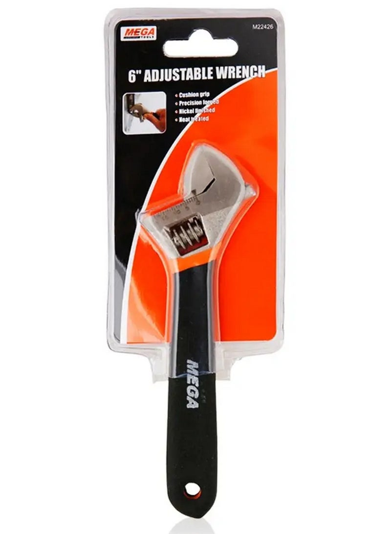 ميجا تولز مفتاح ربط قابل للتعديل أسود مقاس 6 بوصات